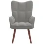 Light Gray Velvet Relaxation Armchair by vidaXL, Armchairs - Ref: Foro24-328051, Price: 112,86 €, Discount: %