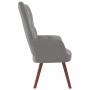 Hellgrauer Samt-Entspannungssessel von vidaXL, Sessel - Ref: Foro24-328051, Preis: 107,58 €, Rabatt: %