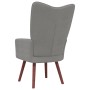 Hellgrauer Samt-Entspannungssessel von vidaXL, Sessel - Ref: Foro24-328051, Preis: 107,58 €, Rabatt: %