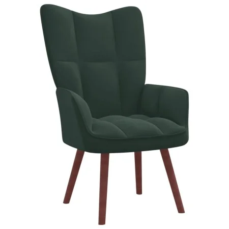 Sillón de relax de terciopelo verde oscuro de vidaXL, Sillones - Ref: Foro24-328053, Precio: 100,72 €, Descuento: %