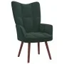 Sillón de relax de terciopelo verde oscuro de vidaXL, Sillones - Ref: Foro24-328053, Precio: 100,72 €, Descuento: %