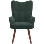 Sillón de relax de terciopelo verde oscuro de vidaXL, Sillones - Ref: Foro24-328053, Precio: 100,72 €, Descuento: %