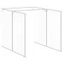 Hundehütte mit Gehege verzinkter Stahl grau 165x659x181 cm von vidaXL, Hundehütten - Ref: Foro24-3189100, Preis: 594,68 €, Ra...