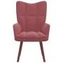 Pink velvet recliner by vidaXL, Armchairs - Ref: Foro24-328055, Price: 128,77 €, Discount: %