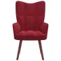 Red Wine Red Velvet Relaxation Armchair by vidaXL, Armchairs - Ref: Foro24-328056, Price: 130,67 €, Discount: %