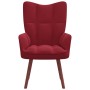 Rotweinroter Samt-Entspannungssessel von vidaXL, Sessel - Ref: Foro24-328056, Preis: 105,61 €, Rabatt: %