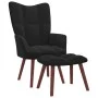 Entspannungssessel mit schwarzem Samthocker von vidaXL, Sessel - Ref: Foro24-328068, Preis: 120,13 €, Rabatt: %