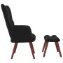 Relaxation armchair with black velvet stool by vidaXL, Armchairs - Ref: Foro24-328068, Price: 119,31 €, Discount: %