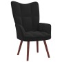 Sillón de relax de terciopelo negro de vidaXL, Sillones - Ref: Foro24-328057, Precio: 113,98 €, Descuento: %