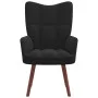 Relaxsessel aus schwarzem Samt von vidaXL, Sessel - Ref: Foro24-328057, Preis: 111,78 €, Rabatt: %