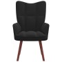 Sillón de relax de terciopelo negro de vidaXL, Sillones - Ref: Foro24-328057, Precio: 113,98 €, Descuento: %