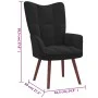 Entspannungssessel mit schwarzem Samthocker von vidaXL, Sessel - Ref: Foro24-328068, Preis: 120,13 €, Rabatt: %