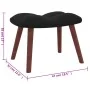 Entspannungssessel mit schwarzem Samthocker von vidaXL, Sessel - Ref: Foro24-328068, Preis: 120,13 €, Rabatt: %