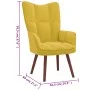 Mustard Yellow Velvet Relaxation Armchair by vidaXL, Armchairs - Ref: Foro24-328058, Price: 111,10 €, Discount: %