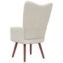 Relaxsessel aus cremeweißem Samt von vidaXL, Sessel - Ref: Foro24-328060, Preis: 131,03 €, Rabatt: %