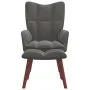 Entspannungssessel mit dunkelgrauem Samthocker von vidaXL, Sessel - Ref: Foro24-328063, Preis: 125,56 €, Rabatt: %