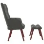 Entspannungssessel mit dunkelgrauem Samthocker von vidaXL, Sessel - Ref: Foro24-328063, Preis: 125,56 €, Rabatt: %