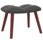 Relaxation armchair with dark gray velvet stool by vidaXL, Armchairs - Ref: Foro24-328063, Price: 128,04 €, Discount: %