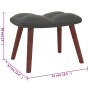 Relaxation armchair with dark gray velvet stool by vidaXL, Armchairs - Ref: Foro24-328063, Price: 128,04 €, Discount: %
