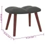 Relaxation armchair with dark gray velvet stool by vidaXL, Armchairs - Ref: Foro24-328063, Price: 127,80 €, Discount: %