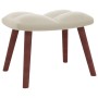 Entspannungssessel mit cremeweißem Samthocker von vidaXL, Sessel - Ref: Foro24-328071, Preis: 169,09 €, Rabatt: %