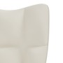 Entspannungssessel mit cremeweißem Samthocker von vidaXL, Sessel - Ref: Foro24-328071, Preis: 169,09 €, Rabatt: %