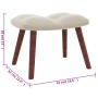 Entspannungssessel mit cremeweißem Samthocker von vidaXL, Sessel - Ref: Foro24-328071, Preis: 169,09 €, Rabatt: %