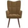 Brauner Samt-Entspannungssessel von vidaXL, Sessel - Ref: Foro24-328059, Preis: 122,72 €, Rabatt: %