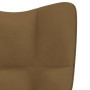 Brauner Samt-Entspannungssessel von vidaXL, Sessel - Ref: Foro24-328059, Preis: 116,11 €, Rabatt: %