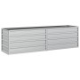 Arriate de acero galvanizado plateado 160x40x45 cm de vidaXL, Maceteros y jardineras - Ref: Foro24-316895, Precio: 40,90 €, D...