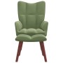 Entspannungssessel mit hellgrünem Samthocker von vidaXL, Sessel - Ref: Foro24-328065, Preis: 128,90 €, Rabatt: %