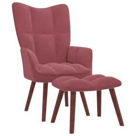 Entspannungssessel mit rosa Samthocker von vidaXL, Sessel - Ref: Foro24-328066, Preis: 164,64 €, Rabatt: %