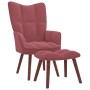 Entspannungssessel mit rosa Samthocker von vidaXL, Sessel - Ref: Foro24-328066, Preis: 153,51 €, Rabatt: %