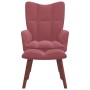 Entspannungssessel mit rosa Samthocker von vidaXL, Sessel - Ref: Foro24-328066, Preis: 153,51 €, Rabatt: %