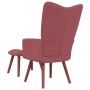 Entspannungssessel mit rosa Samthocker von vidaXL, Sessel - Ref: Foro24-328066, Preis: 153,51 €, Rabatt: %