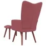 Relaxation armchair with pink velvet stool by vidaXL, Armchairs - Ref: Foro24-328066, Price: 164,64 €, Discount: %