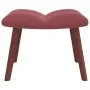 Relaxation armchair with pink velvet stool by vidaXL, Armchairs - Ref: Foro24-328066, Price: 164,64 €, Discount: %