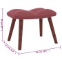 Entspannungssessel mit rosa Samthocker von vidaXL, Sessel - Ref: Foro24-328066, Preis: 153,51 €, Rabatt: %
