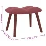 Relaxation armchair with pink velvet stool by vidaXL, Armchairs - Ref: Foro24-328066, Price: 164,64 €, Discount: %