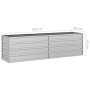 Arriate de acero galvanizado plateado 160x40x45 cm de vidaXL, Maceteros y jardineras - Ref: Foro24-316895, Precio: 40,90 €, D...