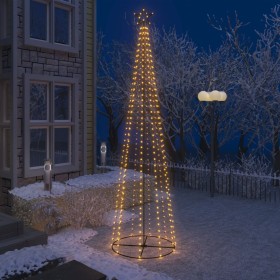 Árbol de Navidad forma de cono 400 LED blanco cálido 100x360 cm