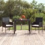 Gartenstühle mit Kissen 2 Stück synthetisches Rattan schwarz von vidaXL, Gartenstühle - Ref: Foro24-319885, Preis: 93,50 €, R...