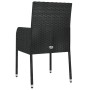 Gartenstühle mit Kissen 2 Stück synthetisches Rattan schwarz von vidaXL, Gartenstühle - Ref: Foro24-319885, Preis: 93,50 €, R...