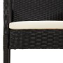 Gartenstühle mit Kissen 2 Stück synthetisches Rattan schwarz von vidaXL, Gartenstühle - Ref: Foro24-319885, Preis: 93,50 €, R...