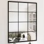 Black metal wall mirror 80x60 cm by vidaXL, Mirrors - Ref: Foro24-342207, Price: 73,06 €, Discount: %