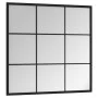 Black metal wall mirror 60x60 cm by vidaXL, Mirrors - Ref: Foro24-342206, Price: 64,48 €, Discount: %