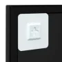 Black metal wall mirror 60x60 cm by vidaXL, Mirrors - Ref: Foro24-342206, Price: 64,48 €, Discount: %