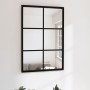 Black metal wall mirror 60x40 cm by vidaXL, Mirrors - Ref: Foro24-342205, Price: 50,05 €, Discount: %