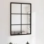 Espejo de pared metal negro 60x40 cm de vidaXL, Espejos - Ref: Foro24-342205, Precio: 50,80 €, Descuento: %