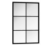Black metal wall mirror 60x40 cm by vidaXL, Mirrors - Ref: Foro24-342205, Price: 50,05 €, Discount: %
